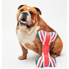 PetLondon British London 13" Union Jack Bone, Canvas Plush Dog