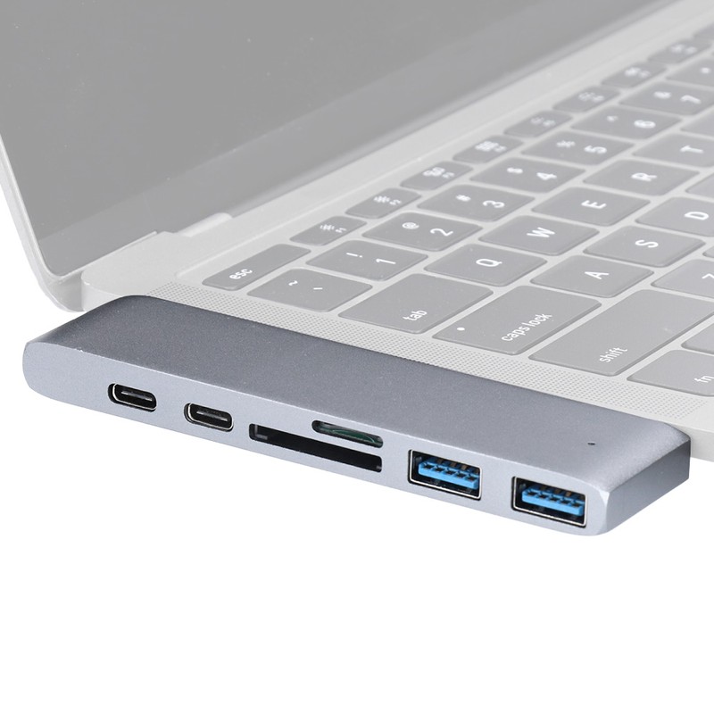 7In1 TypeC High Definition 4K Card Reader Hub Adapter USB3.1