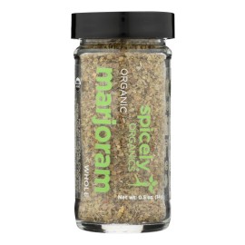 UD_Spicely Organics Organic Marjoram Whole Case of 3-0.5 Oz Single Spices Sliced Pattern Dried Mustard Cinnamon Ginger Seeds