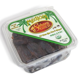 Sahara Gold Premium Organic Medjool Dates, Natural Vegan-Friendly and USDA Certified Kosher Dates With No Added Preservatives, Sweet Caramel-Like Flavor Healthy Dates - 14 oz (397 g)