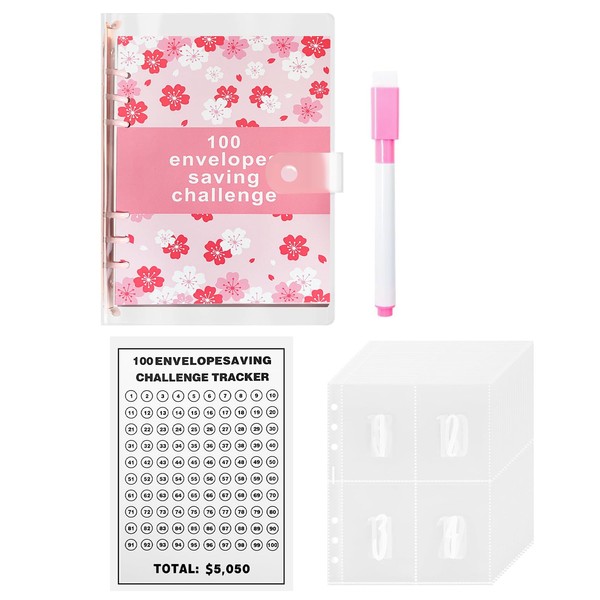 A5 Budget Planner Money Saving Challenge - 100 Envelope Saving