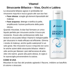 Vitamol Face/Eye Makeup Remover - 125ml