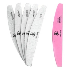 Set De 6 Limas De Granajes 80/100/150/180/240/sponge 100/180