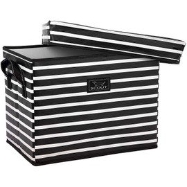 SCOUT Rump Roost, Medium Lidded Storage Bin with Handles, Collapsible, Stackable