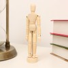 Toyvian 3 Pcs Wood Manikin Drawing Flexible Wooden Mannequin Figure
