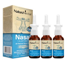 NaturaNectar Propolis Exclusive Saline Nasal Guardian Spray | Sinus Rinse & Relief - Brazilian Propolis | Gentle & No Burning Sensation | Pure Ingredients | Ethical Beekeeping | 1 Fl Ounce -3-Pack