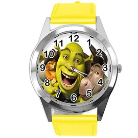 TAPORT Yellow Leather Round Watch for ogre Fans