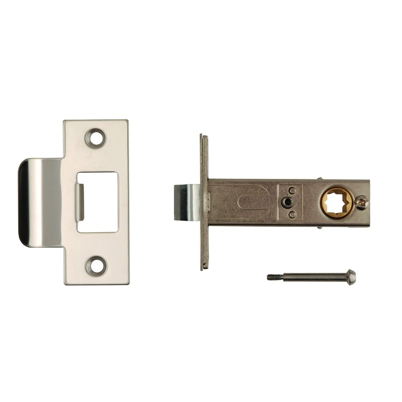Excel Architectural Door Handles & Push Button Privacy Latch, Polished