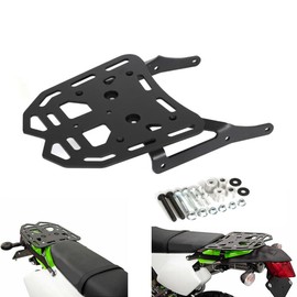 Dirt Bike CNC Behind Rear Luggage Top Cargo Carrier Tail Rack Compatible with Kawasaki KLX300 KLX300XM KLX300SM 2021-2024