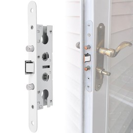 Eockatoo 2 Point Bolt Mortise Lock Body Replacement Parts Fit Pella Storm Door Handleset, White