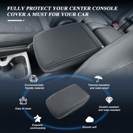 BIBIBO for 2025 VW Tiguan Center Console Armrest Cover 2025 Volkswagen Tiguan S/SE/SE R-Line Black/SEL R-Line Arm Rest Cover 2025 Volkswagen Tiguan Accessories 2025 (Thin)