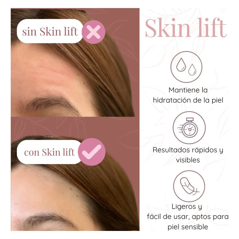 🔥 Parches antiedad de silicona skin lift reutilizables día y
