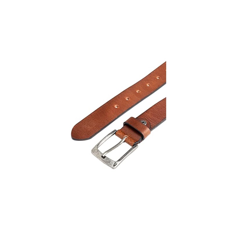 camel active Men's Leather Belt, Cognac