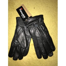 Thinsulate Isolant Women's Black Genuine Soft Leather Thinsulate Isolant  Gloves Size M/L