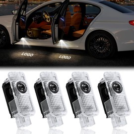 Set of 4 Car Door LED Light Projectors for A8/A7/A6/A5/A4/A3/A1/R8/Q8/Q7/Q5/Q4/Q3/TT//Q2Door Lighting, Entry Lighting Accessories
