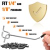Scartink Pegboard Hooks Pegboard Accessories,4 inch,Pegboard Organizer Kit for Garage
