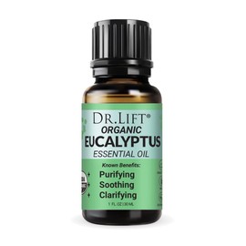 DR. LIFT Organic Eucalyptus Essential Oil, 1 oz - Made in America, Cruelty-Free, Aromatherapy