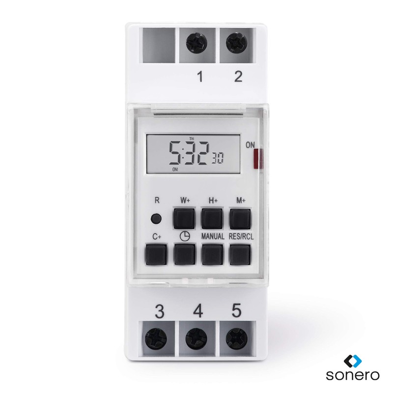 sonero® S-DOTH10 Digital Timer for DIN Rail / Switch Panel