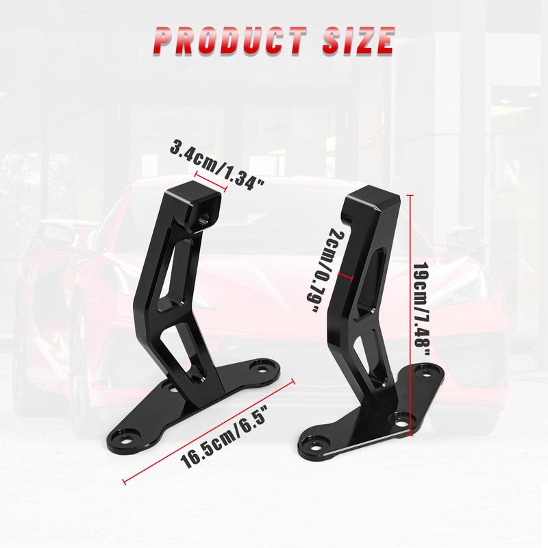 Bracingo Rear Trunk Support Rod Base fit for Corvette C8
