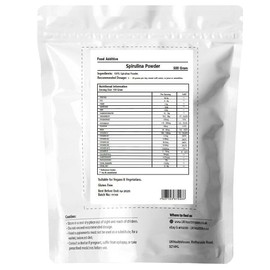 500g UKHealthHouse Pure Premium Spirulina Powder x 500g - 62.3% Protein - Cleanse & Detox