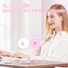 10 Pack Contact Lens Case Box, Mini Transparent Contact Cases Bulk in 5 colors, Colorful Bulk Box Holder Container Cute Contact Lenses Case Leak-proof, Eye Contact Case for Home and Travel