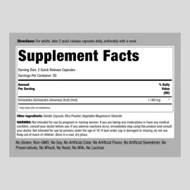 Piping Rock Schizandra Berry Fruit Capsules 1160mg | 100 Count  | Non-GMO | by Piping Rock