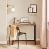 WOHOMO Folding Desk, Small Writing Desk 39.4", Space-Saving Foldable Laptop