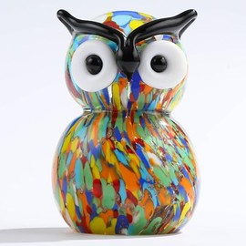 Qianwei Crystals Owl Decor Gifts for Women - Glass Owl Figurines Stuff Gifts for Owl Lovers Owl Decor Statue Paperweight Birthday for Best Friend Keepsake&Paperweight