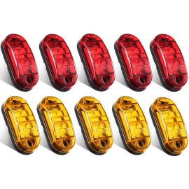 CNSTARFUTURE 10pcs Luces Led P Remolque Luces Posición Laterales Camiones