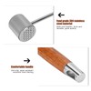Meat Tenderizer, 304 Stainless Steel Meat Mallets Hammer Dual Sided