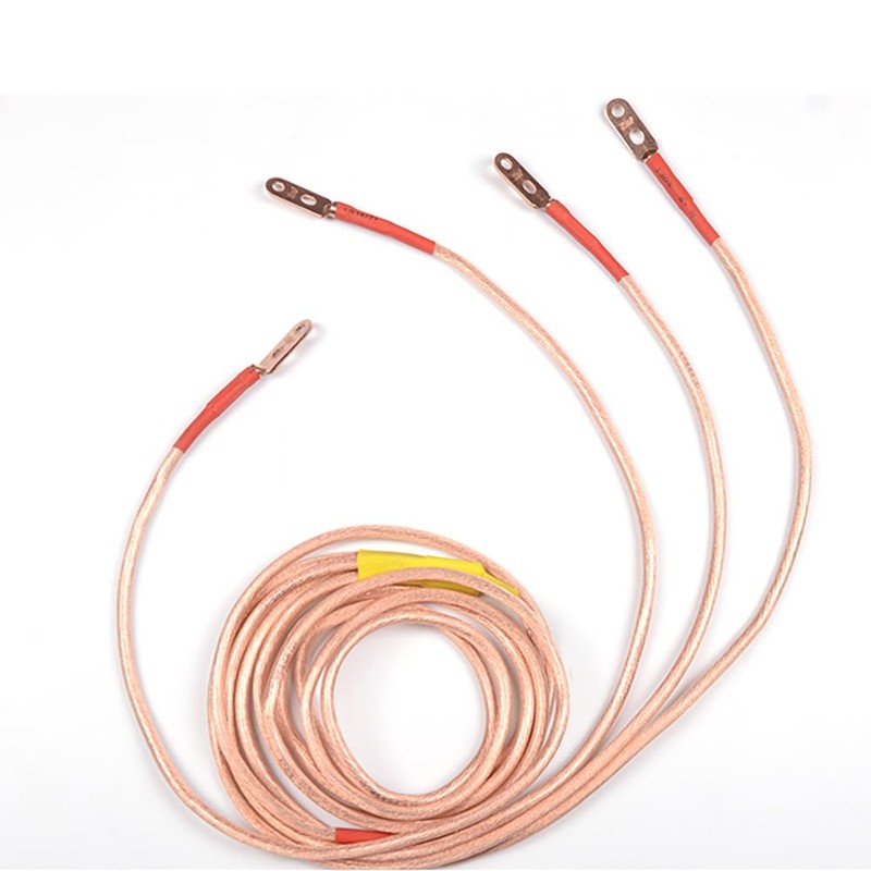 Tinned Braided Rope Lay Copper Grounding Wire Soft PVC Covered