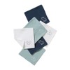 Vertbaudet Pack of 6 Baby Wash Cloths Pack Grey Blue