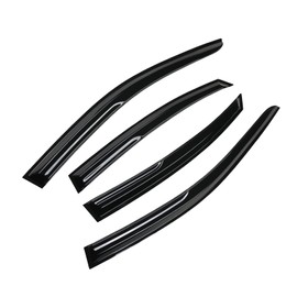 Arokzn 4pcs Smoke Tinted Tape-On Side Window Visor Rain Guards Designed for Kia Forte 2019 2020 2021 2022 2023 EX FE GT LINE LXS Shatterproof Window Deflectors 4 pcs