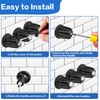 Set of 3 Shower Knob Replacement Metal Bathtub Knobs Replacement