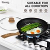 MICHELANGELO Nonstick Frying Pan with Lid, 8 Inch Frying Pans