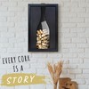 flinelife Wooden Wine Cork Holder, 13x8, Wine Cork Collector Shadow