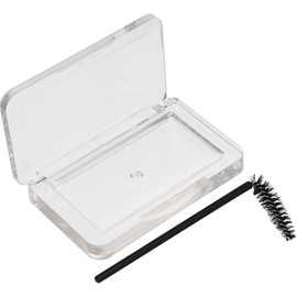 Kit de jabón para cejas con estuche acrílico transparente, fórmula sin espuma para fijar cejas con duración prolongada en uso diario