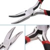 2 Pack Bent Nose Pliers for Jewelry Making Beading Repair