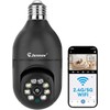 Jennov Light Bulb Security Camera, 360°/2k HD Wireless Camera, 5/2.4Ghz