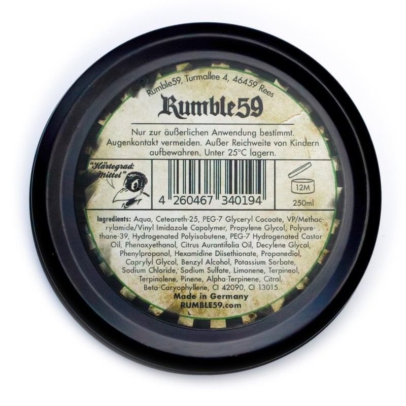 Rumble59 Medium Hold Lime Cola Smudge Pomade 250ml