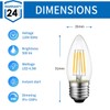 ANWIO B11 LED Filament Bulb E26 Candelabra Base 4.5W(60W Equivalent),
