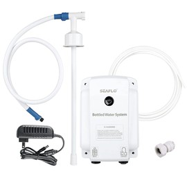 SEAFLO Bottled Water System - Convenient On/Off Switch, 20ft Discharge Tube, Wall Plug
