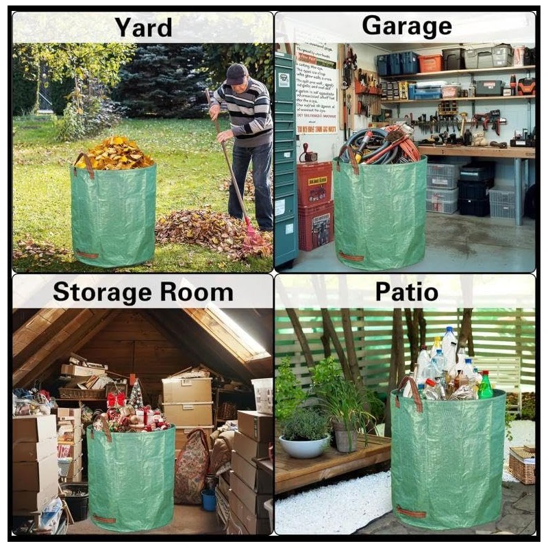 Dihl 272 Litre Heavy Duty Garden Waste Bags, Reusable Rubbish