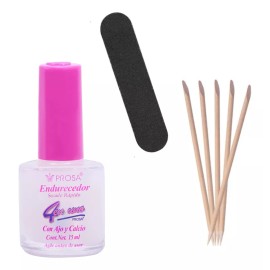 Prosa Kit Manicure Endurecedor De Uñas Lima Palillo Naranja