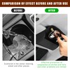 Augeny Sunglasses Holder for Car Sun Visor, Leather Auto Eyeglasses