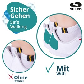 SULPO 4 Pairs of Heel Pads Trainers - Heel Pads for Broken Shoes - Heel Cushion - Heel Protection for Shoes - Heel Protector - Pressure Points Plasters for Heels - Heel Shoe Insoles - White