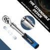 DISEN 3PCS Extendable Ratchet Wrench Set,1/4" 3/8" 1/2" Drive 72-Tooth,