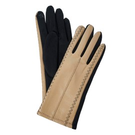 Justin Gregory Faux Leather Glove Beige O/S