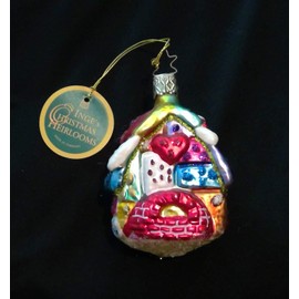 Quilt Cottage by Inge Glas Limited Edition Retired Christmas Ornament