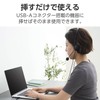 Elecom HS-HP14SUBK Wired Headset USB with Mic Overhead Binaural Lightweight